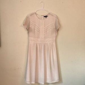 Banana Republic Cream Crocheted Dress